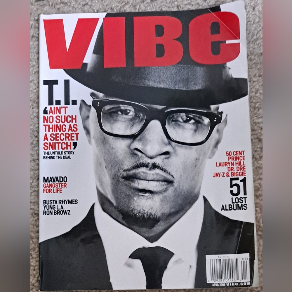 VIBE Hip-Hop Magazine April 2009 Music Life Style T.I.-Jay Z-Biggie